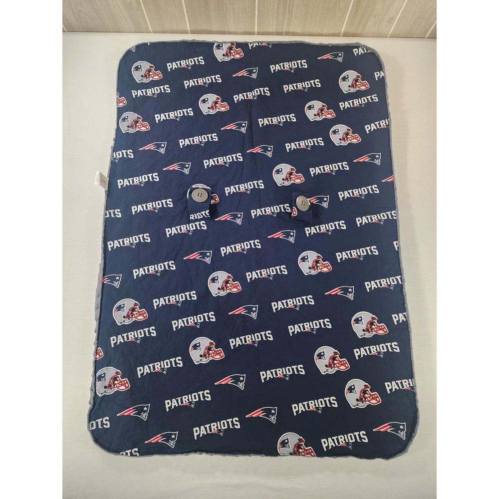 Baby Fanatic New England Patriots Carseat Cover Canopy Navy Blue NFL